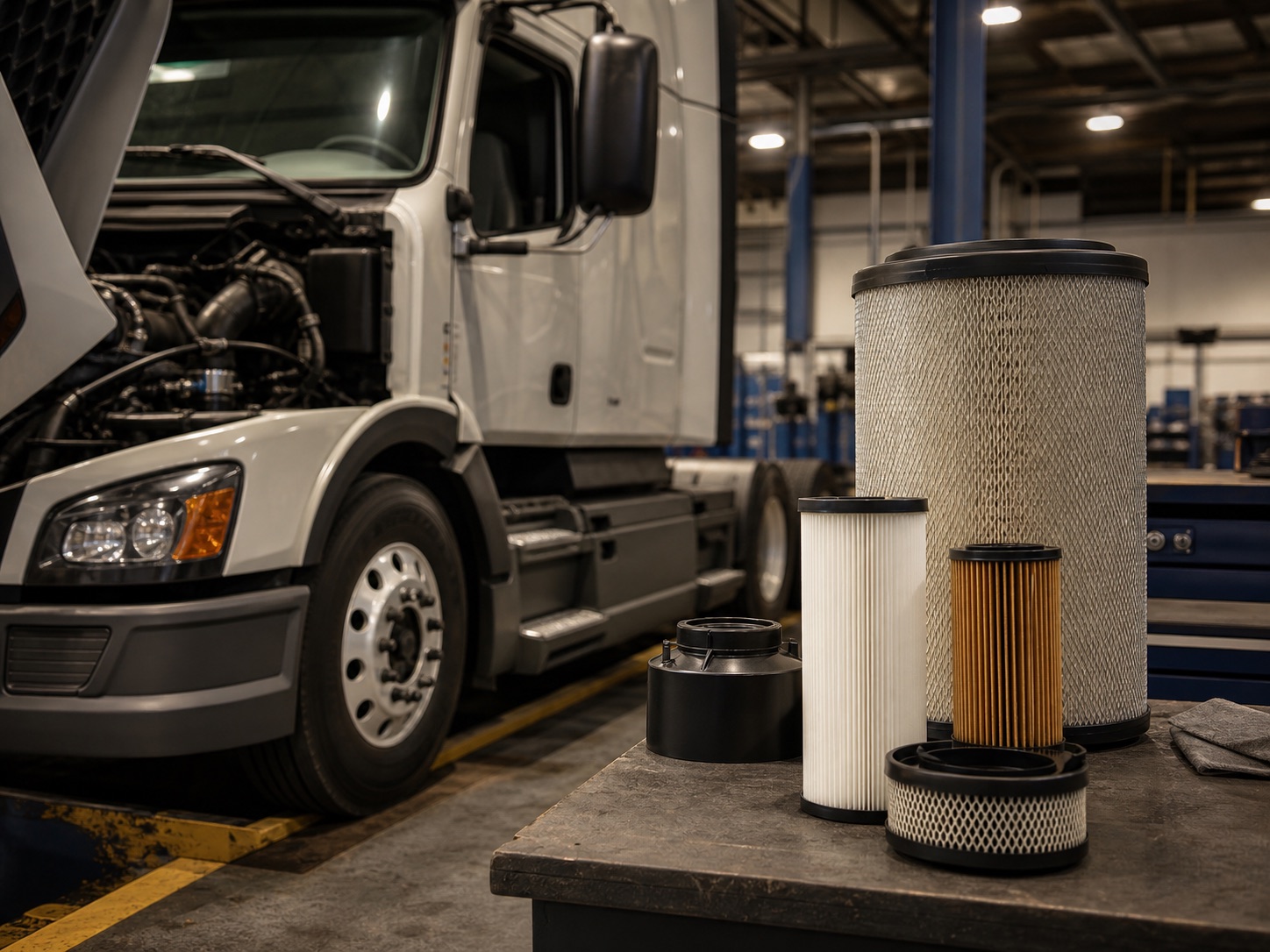 Heavy Duty Trucks replacement filter application visual